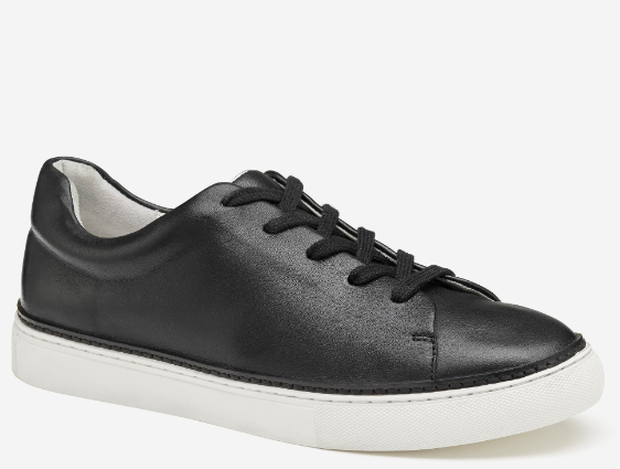 Black Glove Leather Sneaker