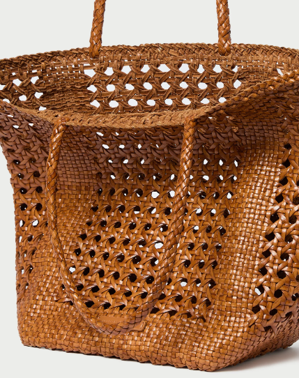 Angelo Woven Leather Tote Bag