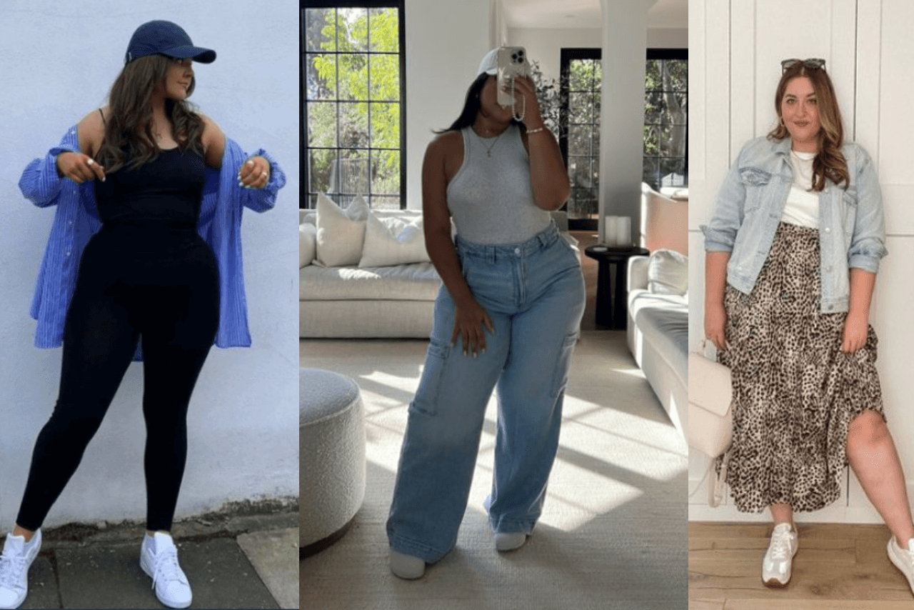 How to Style Plus Size Casual Outfits with Sneakers