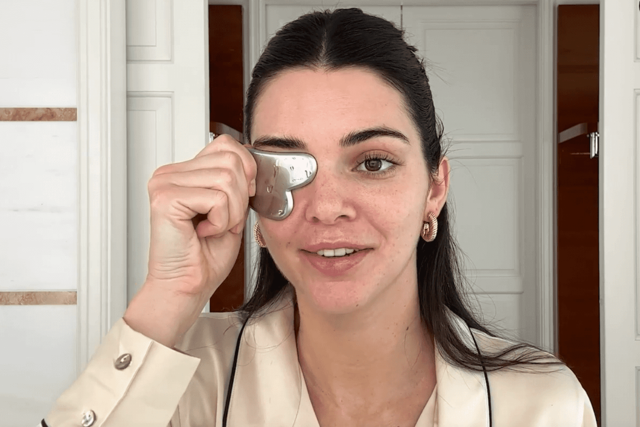 Kendall Jenner Reveals Her One-Minute Gua Sha Routine
