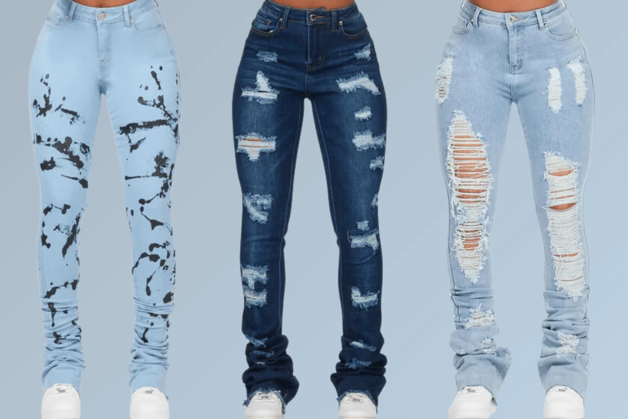Slay the Look with these Affordable Stacked Jeans Under $100