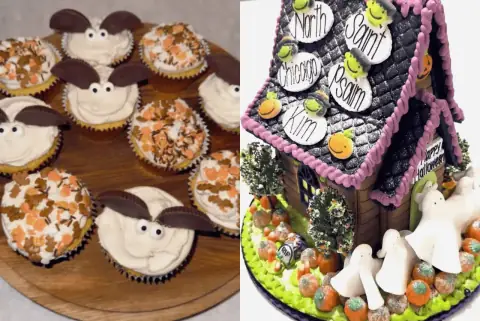 Kim Kardashian Shows Off Fun Halloween Bakes with Her Kids